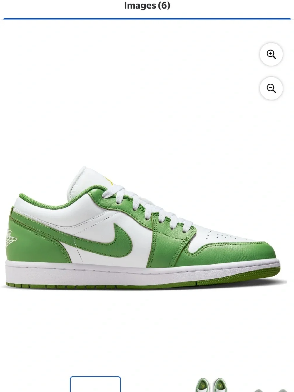 NIB Nike Air Jordan Low - White/Green Men's Sneakers size 9